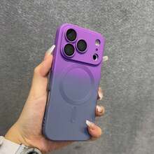 适用于 17 Pro Max、17 Pro、17 Air 的时尚渐变硅胶磨砂磁吸手机壳，也兼容 17、16、15、14、13、12、11 Pro Max Plus、16E，以及三星 A56、A55、A16、A17、S25FE、S25 Ultra，圣诞礼物、冬季礼物之选。 - 紫灰色 - 查看 8