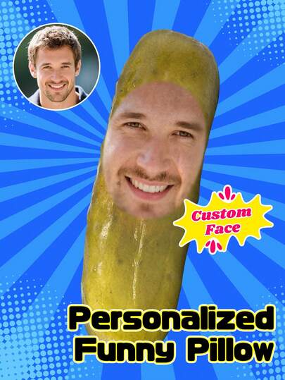 1pc Customized Potato Face Plush Throw Pillow, Personalized Funny Food Cushion, Can Print Your Photo, Novelty Potato Plush Pillow, Creative Decorative Pillow For Sofa, Chair, Bed, Dorm, Car, Office, Unique Customized Potato Face Pillow Gift For Kids, Adults, Friends, Soft Plush Filled Cushion, Suitable For Room Decor