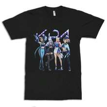 T-shirt Art Akali K/DA, 100% coton, T-shirt KDA pour hommes et femmes (Wr-139) - Noir - Voir 1