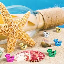 20/30/50pcs Mini Gilded Duck Figurines - 5 Colors (Gold/Silver/Pink/Blue/Green), Suitable For Bathroom, Party And Wedding Centerpiece Decor | Vintage Duck Decorations, Ideal For Flower Arrangements, Office Desk, Small Sculptures - Multicolor - View 5