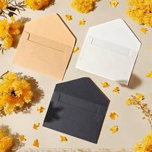 10pcs/Pack Retro High-End Genuine Leather Mini Membership Envelopes