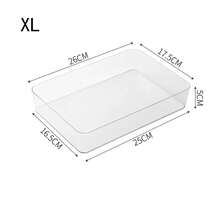 Estante de exhibición de maquillaje y caja de almacenamiento de cosméticos - Caja de almacenamiento con cajones transparentes, caja de almacenamiento de cosméticos para escritorio, contenedor de almacenamiento multiusos compartimentado, organizador de suministros de oficina, organizador de tocador y escritorio, juego de almacenamiento con cajones de varios tamaños, caja de almacenamiento de cosméticos, decoración del hogar, accesorios de baño - transparente - Ver 12