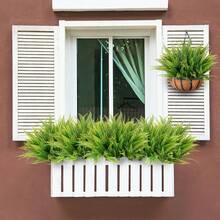 3/80 peças Folhas Artificiais de 33cm, Plantas Falsas para Buquês de Casamento DIY, Festa, Sala de Estar, Cozinha, Jardim, Hotel, Escritório, Decoração do Ramadã, Decoração do Dia de Ação de Graças, Coroas DIY, Presentes, Centros de Mesa, Decoração de Aniversário, Decoração Interna e Externa, Flores Plásticas Falsas em Massa para Decoração de Vasos, Decoração Rústica para Casa, Casamento Boho, Decoração de Jardim Externo - Verde - Visão 11