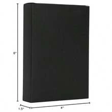 4" X 6" Black Leather Self-Stick Photo Album - Holds 10 Photos - Black - View 3