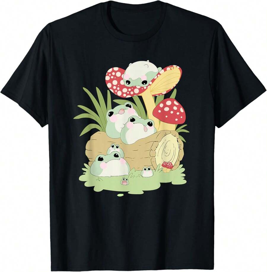 Camiseta para hombres Amante de las Ranas - Negro - Ver 1