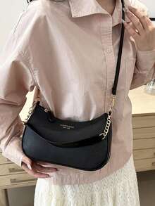 [US-Based Shipping]Fashion Underarm Bag New Style Single-Shoulder Tote Bag Textured Color-Blocking Work Small Handbag, Hot-Selling Vintage Bag High-End Solid Color Underarm Bag Large Capacity Commuter Crossbody Women's Bag, Retro Casual Minimalist Korean-Style Solid Color Textured Commuter Crossbody Underarm Bag For Women, Niche Design Unique Chic Casual Crossbody Bag Fashionable Shoulder Bag For Women, Large Capacity Retro New Arrival Casual Minimalist Korean-Style Solid Color Textured Commuter Solid Color Crossbody Underarm Bag For Women, Underarm Bag Fashionable Shoulder Handbag, Textured Women's Spring Grapefruit-Patterned Work Small Handbag.Mochilas,Tote Bags For Women,Designer Handbags,Bags For Women,Bolsas Elegantes Para Mujer,Carteras Para Mujer,Cross Body Bag,Tote Bags For Women,Bolsos,Purse For Woman.Women's Fall Clothing Winter Clothing Christmas Halloween Gift. - 黑色 - 查看 9