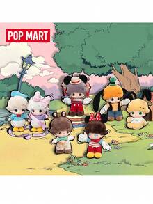 POP MART Dimoo World Plush Keychain Blind Box | Valentine's Day Gift, Cartoon Character Bag Charm Keychain, Cute Plush Doll (1 Box Only) - White - View 2