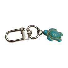 1/2pcs Blue Turtle Travel Keychain, Cute Sea Turtle Keyring Pendant, Gift, Turtle Bag Charm, Creative Birthday Gift For Friends, Good Luck Amulet - Blue - View 8