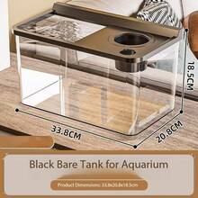 2025 New Style Exquisite Landscape Complete Set Of Micro Landscape Plastic Transparent Small Home Turtle Tank For Living Room - Black - View 8