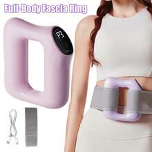 1200mAh 电动全身筋膜按摩环，振动塑形按摩器，适用于腹部和腰部，深层组织按摩