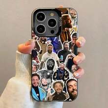 Funda para teléfono King P-Post M-Malone para 17,16,15,14,13,12,11,Pro,Max,Plus, anti-caída, negra mate, parachoques duro - Z2 - Ver 8