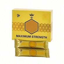 Large 12 Pack Of Natural Honey Pack With Natural Jelly - Bee Pollen From Ginseng & Herbs, Full Box Of 20G Honey 12 Sachets - Mua một, tặng một - Xem 1