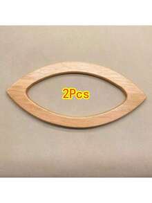 1 Peça Alça de Anel Redonda de Carvalho, Para Bolsas de Crochê - Madeira Maciça para Costura, Perfeita para Bolsas de Mão Feitas à Mão, Bolsas de Praia e Artesanato de Carteiras, Fabricação de Carteiras DIY