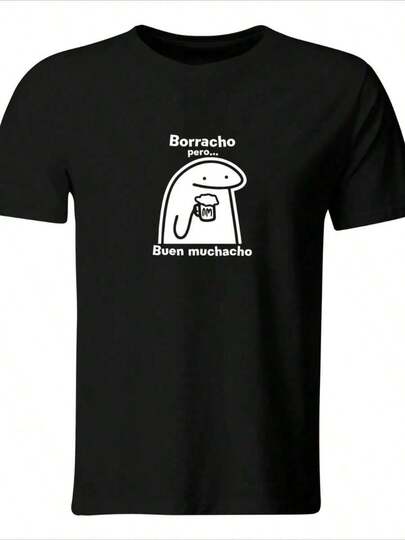 Una camiseta de 100% algodón con un peso de 220 gramos Playera Color Ic76. Borracho Pero Buen Muchacho Meme Frase