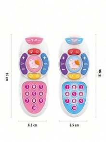 Baby Learning Phone And Remote Control Toy For Toddlers, Pink And Blue Smartphone Toy With Music, Suitable For Babies, Kids, Girls, Holiday Christmas, Birthday Gift - 粉色 - 查看 11