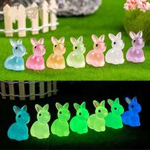 60/30/10 قطعة أرنب صغير جميل من الراتنج يضيء في الظلام، تماثيل صغيرة تضيء في الظلام، منظر طبيعي مصغر للأرانب، اكسسوارات حديقة الفراء، ديكور دمية أرنب ناعمة، ديكور منظر طبيعي مصغر من الطحالب، ديكور إبداعي، ديكور كريمي مصنوع يدويًا، حرف من الراتنج، ديكور منزل الفراء، ديكور الكعك، زينة أرنب صغيرة جذابة من الراتنج، تماثيل أرانب مصغرة تضيء في الظلام، اكسسوارات حديقة الفراء ذات المنظر الطبيعي المصغر للأرانب - متعدد الألوان - مشاهدة 11