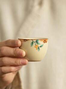 1/2/4/6pcs Ru Kiln Ceramic Tea Cups, Household Guest Cups, Red Tea Cups, Gongfu Tea Cups, Tea Tasting Cups, Espresso Cups, Arabic Coffee Cups, Turkish Coffee Cups, Water Cups, Gift Cups - Multicolor - View 8