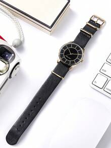 Nine West Elegant armbandsklocka för kvinnor med justerbart armband - Svart - Visa 10