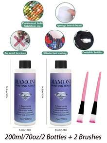 60ml/120ml 鑽石畫密封膠，密封和固定專用加固膠，鑽石畫防滴鎖光油，diy 新鑽石畫工具增亮和刷子作為禮物。 - 無色 - 查看 15