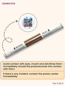 Eyelash Glue And Sealant, Cluster Eyelash Adhesive, DIY Eyelash Extension Kit, Eyelash Cluster Glue, Individual Eyelashes - Black and White - View 3