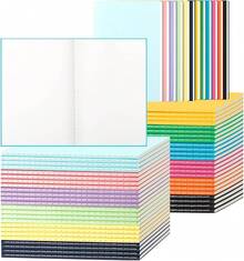 24 Pack Colorful Lined Notebooks For Writing, Journals Bulk, A5 Composition Books, 8.3x5.5 Inch, 60 Pages, 30 Sheets Sketchbooks For Office School Travel Supplies (Lined-24 Pack, 12 Colors) - 空白-60包 - 查看 12