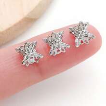 5pcs 18k Gold Plated Bead Caps Double Flower Bead Caps Filigree Flower Beads Brass Bead Spacers Double End Bead Caps For Jewelry Making Bracelets Earrings Supplies Women