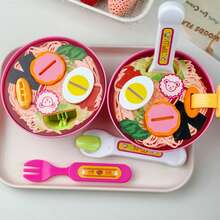 1pc Ramen Feeding Toy Game - Perfect Gift For Boys, Girls, Birthday, Easter, Christmas, Halloween, Thanksgiving - Interactive Feeding Game With Spoon And Fork, Role Play Toy, Material, Sensory Game, Suitable For Pet Lovers Simulated Feeding Toy, Fun Pet Feeding Toy, Holiday Shoppers, Toy Enthusiasts, Pretend Feeding Toy - Multicolor - View 8