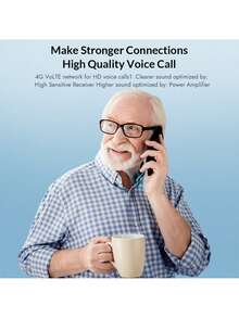 TCL Onetouch 4042S 功能手机，48MB+128MB 内存，2.8 英寸大屏幕，大按键，扬声器，1500mAh 电池，支持 4G VoLTE，200 万像素后置摄像头，3.5mm 耳机接口 - 深灰色 - 查看 5