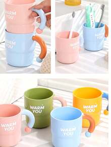 Thicker Cute Children's Toothbrush Cup, Anti-Drop Anti-Spill Cartoon Toothbrush Cup For Students - Multicolor - View 8