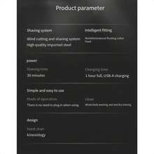 PHILIPS S1125/02 Electric Shaver Full Body Wash USB Charging PowerCut Stainless Steel Blades Razor Triple Floating Head Trimmer - Blue - View 6