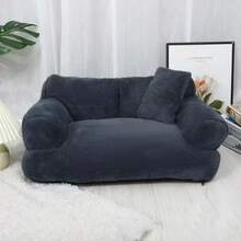 4 saisons Canapé pour chat de compagnie, Lit de chat amovible et lavable, Lit de chien, Lit de chat, Fournitures pour animaux de compagnie - Gris foncé - Voir 15