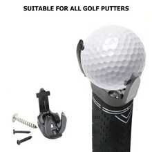 Foldable Golf Ball Retriever - Made Of ABS Material, Universal Fit, Suitable For Valentine's Day, Mother's Day, Thanksgiving, Christmas - Black Golf Ball Grabber, Fits Putter Grip