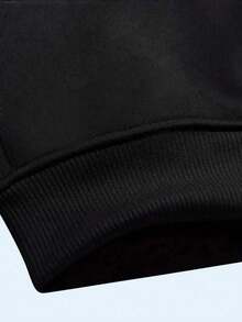 ' Leopard Print Ciao Italian Letter Sweater - Winter Warm Long Sleeve Round Neck Sweater Vest With Golden Ciao! Text & Leopard, Casual & Playwear (Black) - màu đen - Xem 6