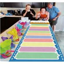 1pc Tabletop Game Mat, Multi-Player Party Entertainment Prop, Creates Atmosphere. Suitable For Family And Friends Interactive Games. - Multicolor - View 4