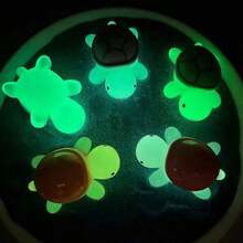 10/30/50 件 DIY 微型海龟雕像，发光迷你树脂海龟迷你玩具，黑暗中发光的小海洋动物，适合节日礼物、袜子礼物、派对礼物、恶作剧游戏、风景园林、小海龟、派对、散装玩具 - 彩色 - 查看 6