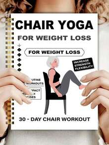 30-Day Chair Yoga Guide, Suitable For Seniors 60+: Low-Intensity Exercises, Suitable For 40+, Restore Strength, Flexibility And Balance - Gentle Chair Yoga Practices For Home And Office Use, Chair Exercises For Elderly, With Simple Illustrations And Easy-To-Read Text. - Multicolor - View 6