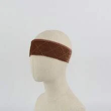 防滑柔软天鹅绒女士假发固定带 可调节假发支架 天鹅绒假发配件 固定围巾头带 - 彩色 - 查看 11