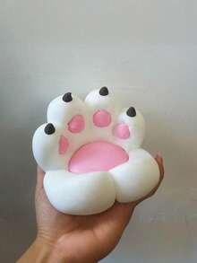 1个可爱猫爪加厚耐用手机支架，简约塑料动漫女孩桌面伴侣 - 彩色 - 查看 8