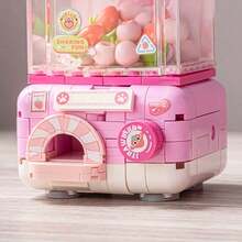 Creative Cute Panda/Pineapple Gashapon Mini Capsule Toy Machine, Building Block Air Pressure, Interesting Food Model Assembly Decoration, Home Decor Ornament, Immersive Assembly, Sense Of Achievement, Suitable For Birthday/Valentine's Day/Easter/Thanksgiving Gifts - Multicolor - View 3