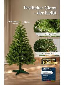 150 Cm Artificial Christmas Tree Made Of 100% PVC - Tight & Dimensionally Stable With 550 Branches (Diameter 95 Cm), Flame Retardant & Quick Assembly System, Reusable & Easy Care - 180 Inches - View 4