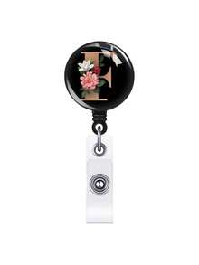 1pc Retractable ID Badge Reel With Clip, Rotating Clasp Fit For A-Z ID Cards, Suitable For Nurses, Doctors, Office Use, Back To School Identification, Meaningful Gift For Halloween, Christmas, Valentine's Day, New Year For Friends, Colleagues, Teachers, Elders - Multicolor - View 17