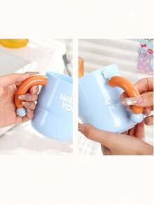 Thicker Cute Children's Toothbrush Cup, Anti-Drop Anti-Spill Cartoon Toothbrush Cup For Students - Multicolor - View 2