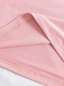 T-shirt casual rotonda con stampa grafica minimalista e slogan, adatta per donna, primavera/estate, collo rotondo, adatta per scuola, vacanza e shopping, ritorno a scuola, adatta sia per uomo che per donna, stile di strada, adatta per scuola, vacanza, shopping, sport e altre occasioni