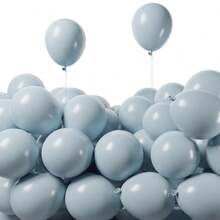 10/20/30/50/80pcs Dusty Blue Balloons Latex Party Balloons - 5/10/12/18inch Round Helium Dusty Gray Blue Balloons For Birthday Bridal Shower Wedding Gender Reveal Engagement Graduation Party Decorations - Gray Blue - View 1