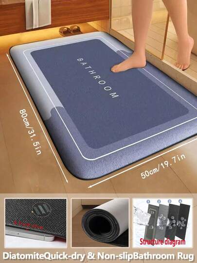Mjuk halkfri badrumsmatta, diatomitabsorberande dyna, snabbtorkande badrumsmatta, dekorativ halloweenmatta, rumsmatta, höstmatta, julmatta, köksmatta