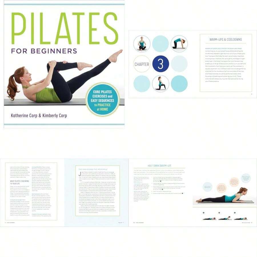 Pilates for Beginners: Core Pilates Exercises and Easy Sequences to Practice at Home(default) - Multicolor - Ver 1
