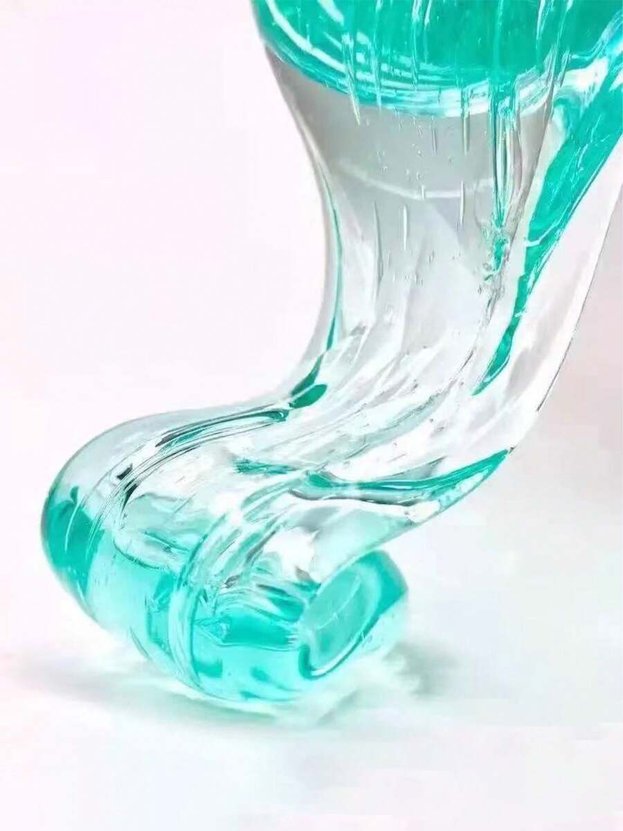 1件装高品质史莱姆套装，超柔软水晶泥，玩耍时会膨胀，减压玩具，渐变彩虹色史莱姆，流动渐变减压玩具，玩得越多越柔软