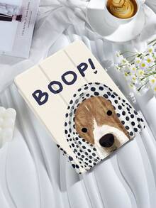 Kingsung 可愛「BOOP」狗狗圖案平板保護殼，相容 Ipad 9.7/10.2/10.5/10.9/12.9 吋/Pro 11 吋、第 10 代、Galaxy Tab S6 Lite 10.4 吋、Kindle Paperwhite 第 12 代 2024、Kindle 第 11 代 2022，柔軟防震，智慧支架/自動喚醒/睡眠 - 彩色 - 查看 3