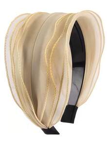 1pc New Asymmetrical Geometric Colorful Mesh Headband Hair Accessory Head Accessories - Multicolor - View 6