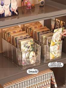 1个亚克力CD架，CD光盘展示架，桌面CD、黑胶唱片、磁带、专辑收藏收纳架